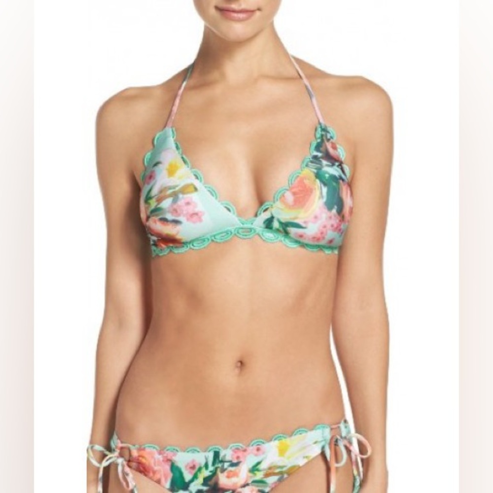 Becca by Rebecca Virtue: High Tea Bikini Top (S) and Bottom (M)